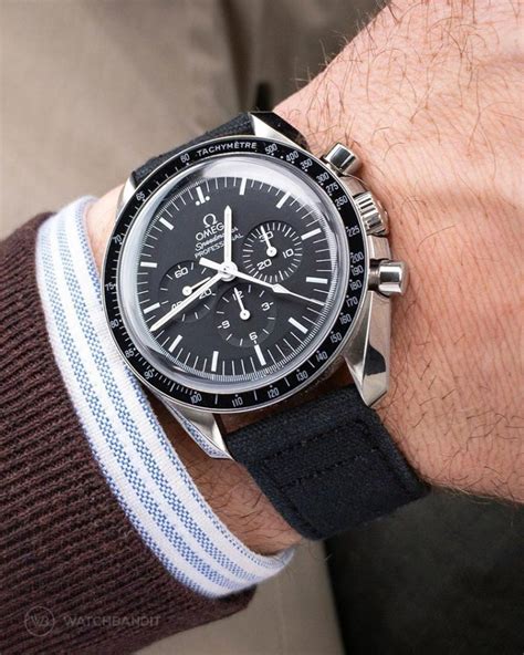 omega speedmaster canvas strap|omega straps for sale.